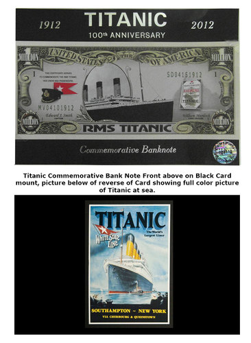 Titanic | 100th Anniversary | Commemorative Banknote | 1912 - Click Image to Close