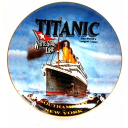 Titanic Bone China Plate 20cm - Click Image to Close