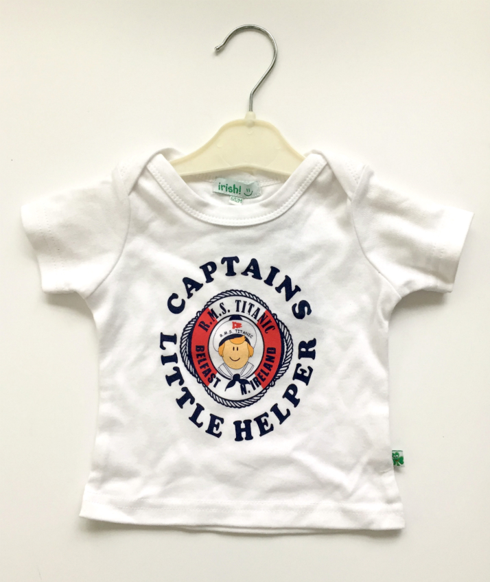 Titanic Captains Baby Tee Shirt - White