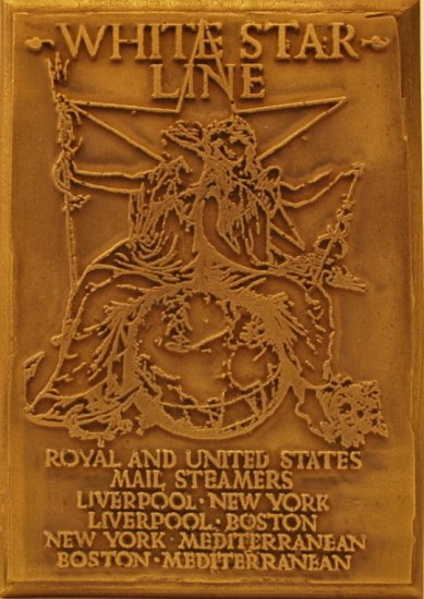 White Star Line | Mail Steamers | Bronze Wall Plaque