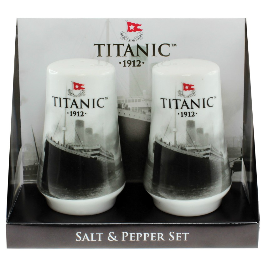 White Star Line Titanic 1912 Salt and Pepper Set